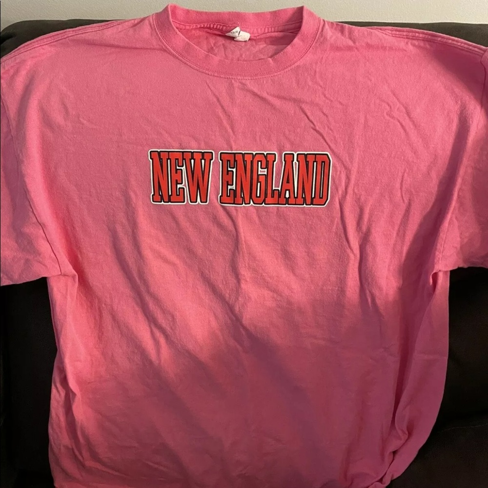 New England Patriots Pink t-shirt adult large shortsleeve